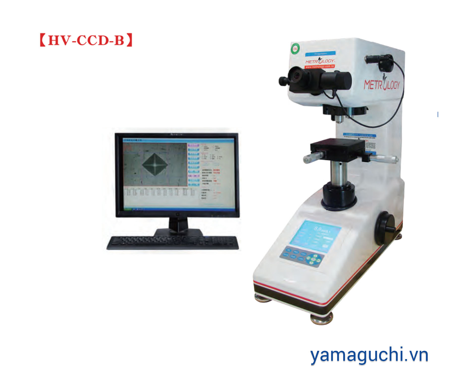 Vickers HV-CCD-B hardness measuring device